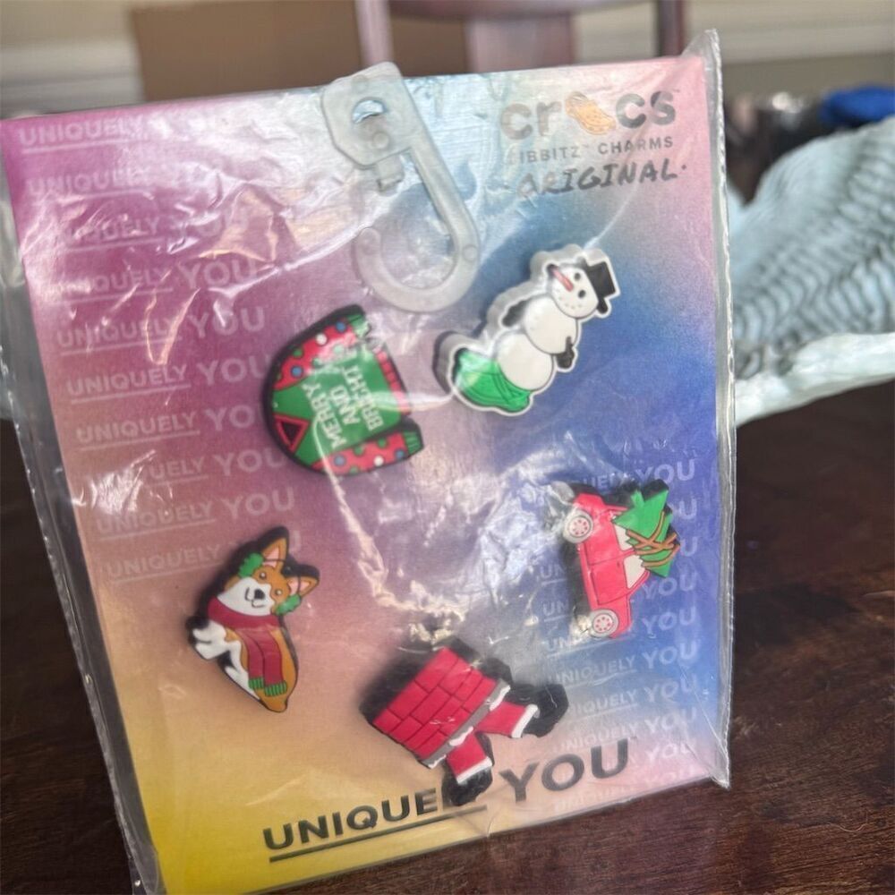 Crocs Jibbitz Christmas Mix 5 Pack Holiday Shoe Charms‎ Unisex